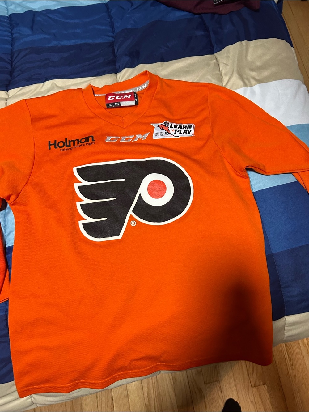 CCM Kids Orange Philadelphia Flyers Practice Jersey